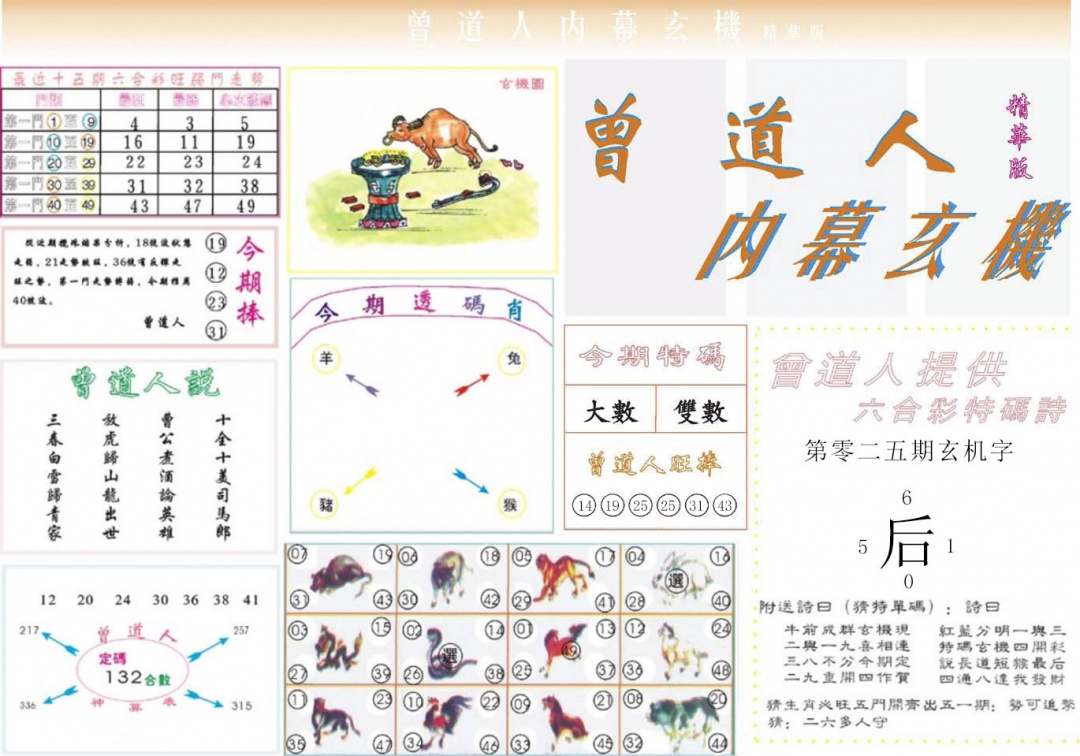 025期曾道人内幕精华版[图]