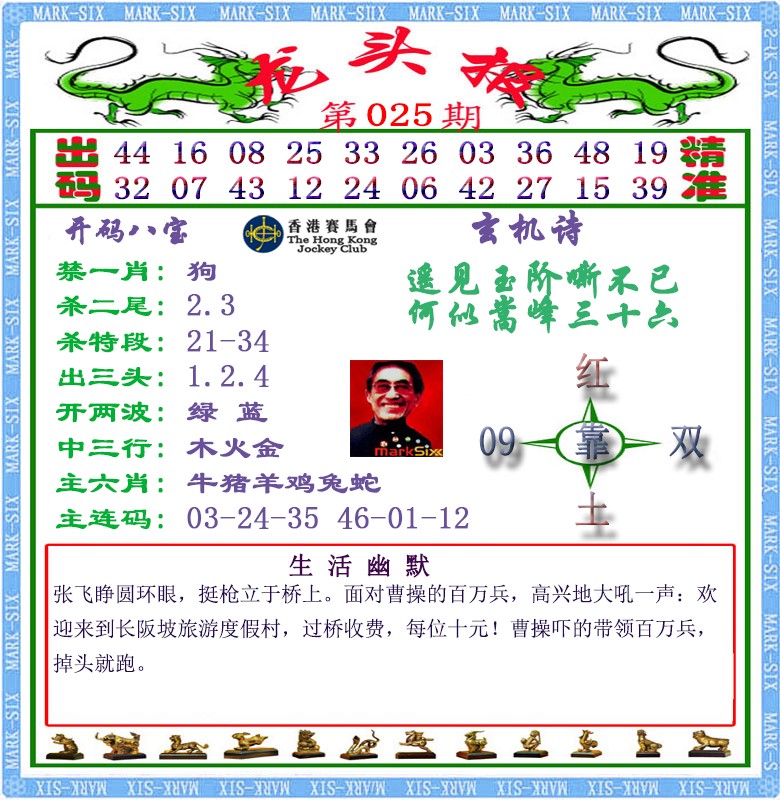 025期马经龙头报（荐）[图]