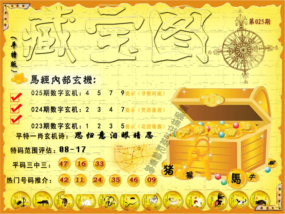 025期平特藏宝图（荐）[图]